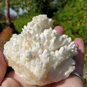 SOLD--Stellar, Sparkling Snowy White Cave Aragonite Specimen